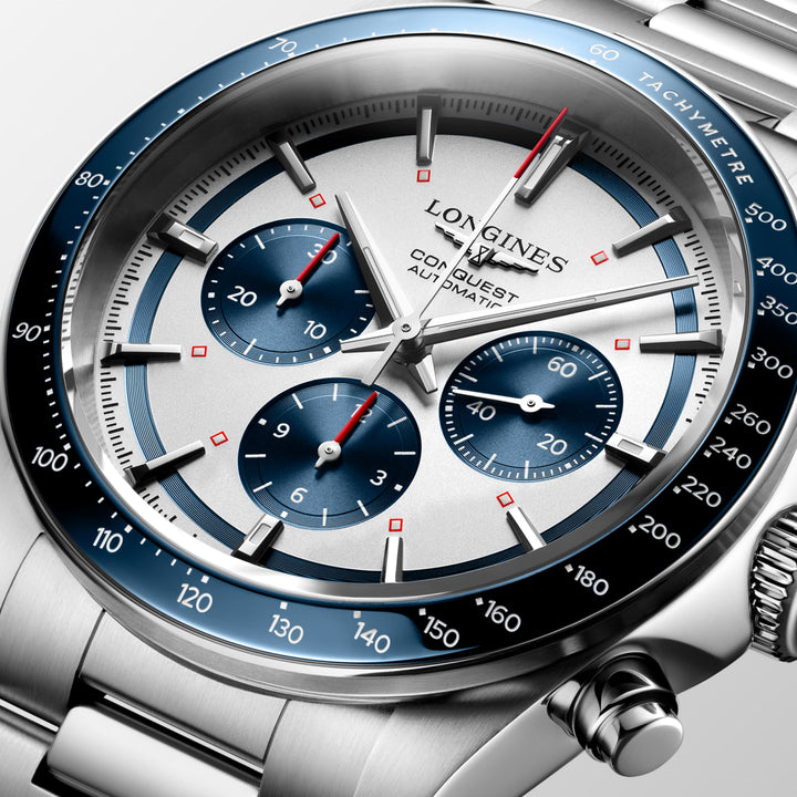 Longines orologio Conquest Chronograph 42 mm L3.835.4.98.6