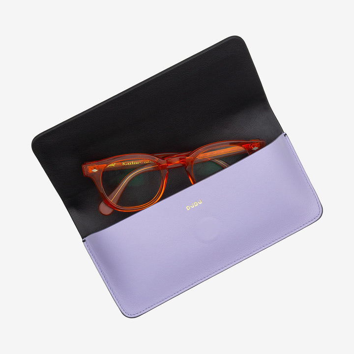 Estojo para óculos e óculos de sol DUDU em couro macio genuíno com fecho magnético, estojo para óculos colorido