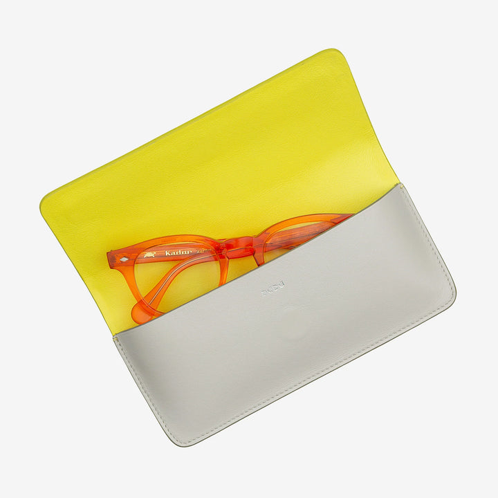 Estojo para óculos e óculos de sol DUDU em couro macio genuíno com fecho magnético, estojo para óculos colorido