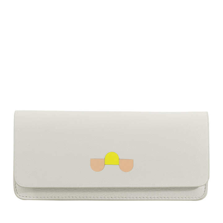 DUDU Eyeglasses and Sunglasses Case in Soft Genuine Leather with Magnetic Closure, Colorful Glasses Case