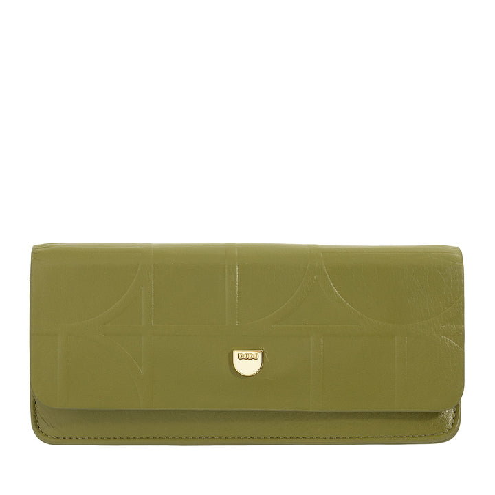 DUDU Printed Soft Genuine Leather Eyeglasses and Sunglasses Case with Magnetic Closure, Two-Tone Glasses Case