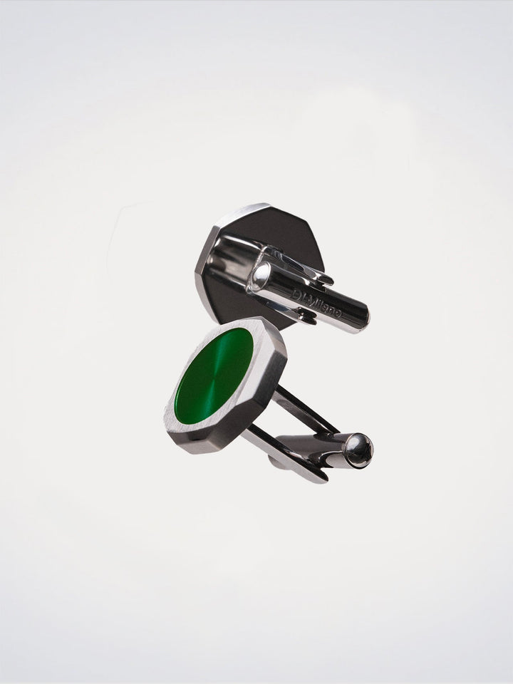 Abotoaduras octogonais D1 Milano Verde D1-JWCLSU02