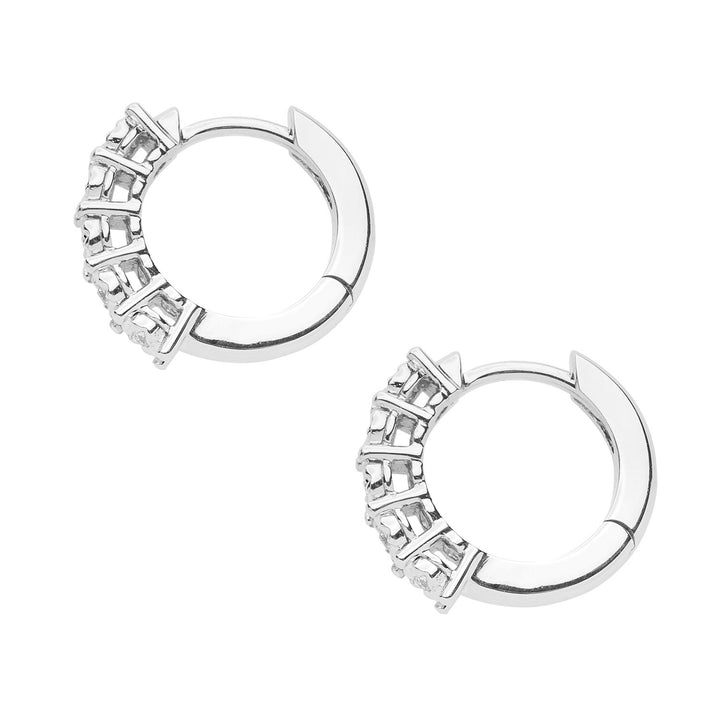 Pendientes Aros Comete en oro blanco y diamantes ORB1081