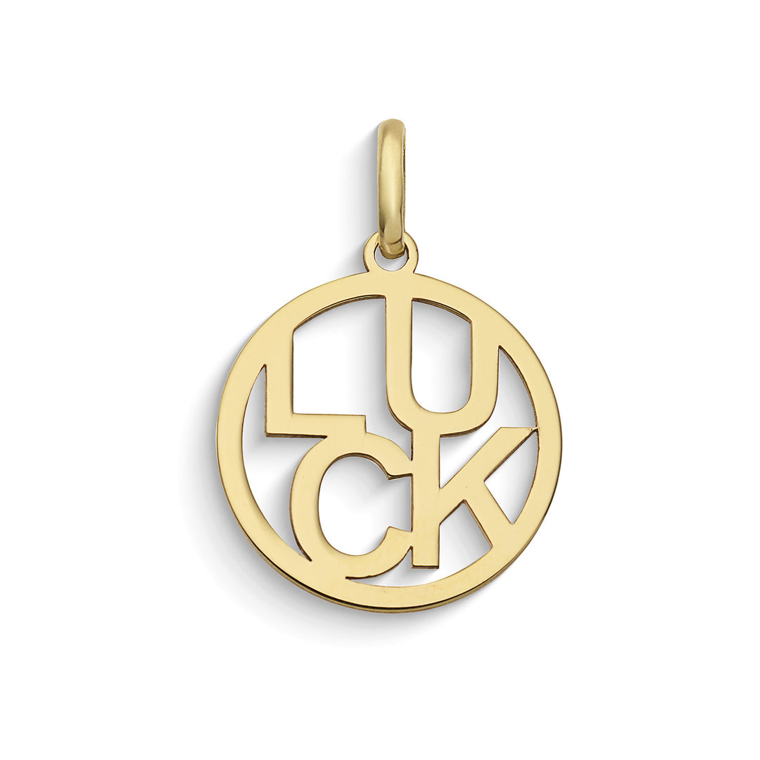 Comets Luck gravür kolye 375‰ sarı altın KCOB014