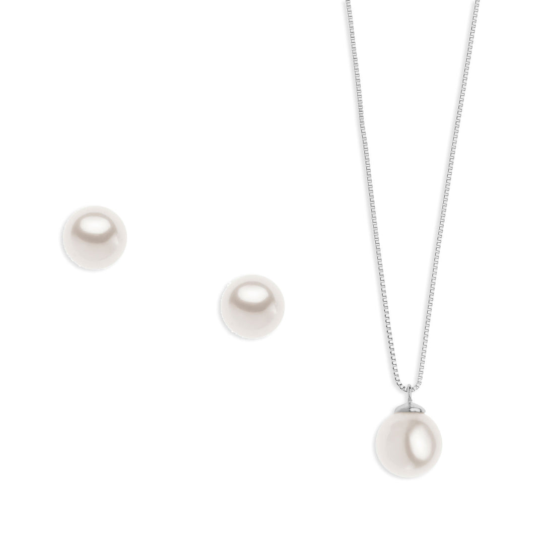 Comete Collana e Orecchini con Perla in Oro KIT563695