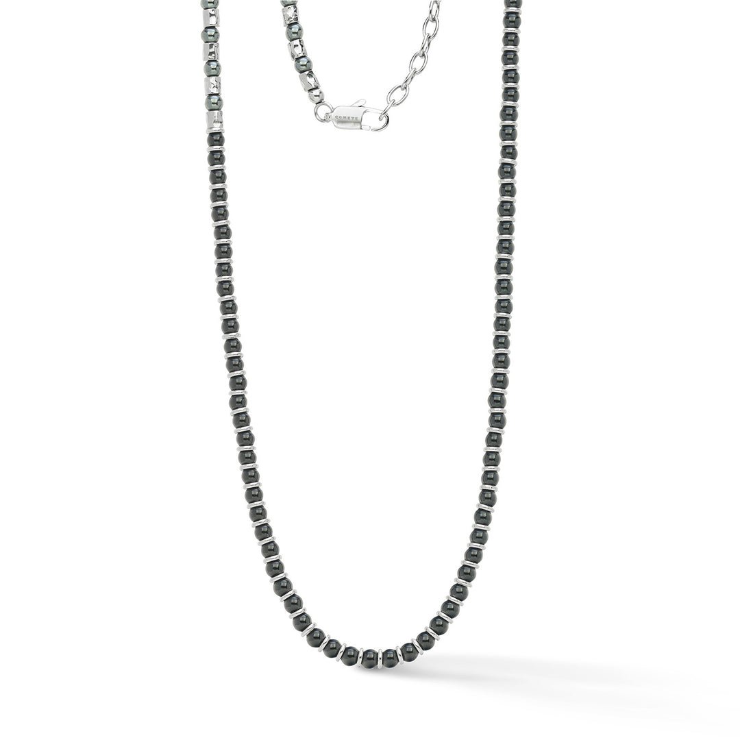 Comete Steel halskjede med sort onyx og hematitt UGL776