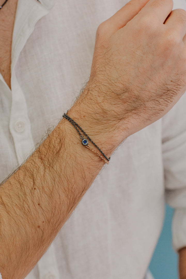 Comete Bracciale in Argento double, rosè e brunito UBR1046