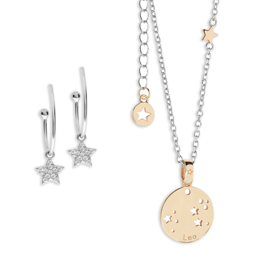 Comete Orecchini e Collana Costellazione Leone KIT215174