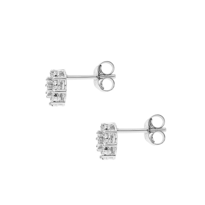 Pendientes Comete en Oro Blanco y Diamantes Moments ORB1075