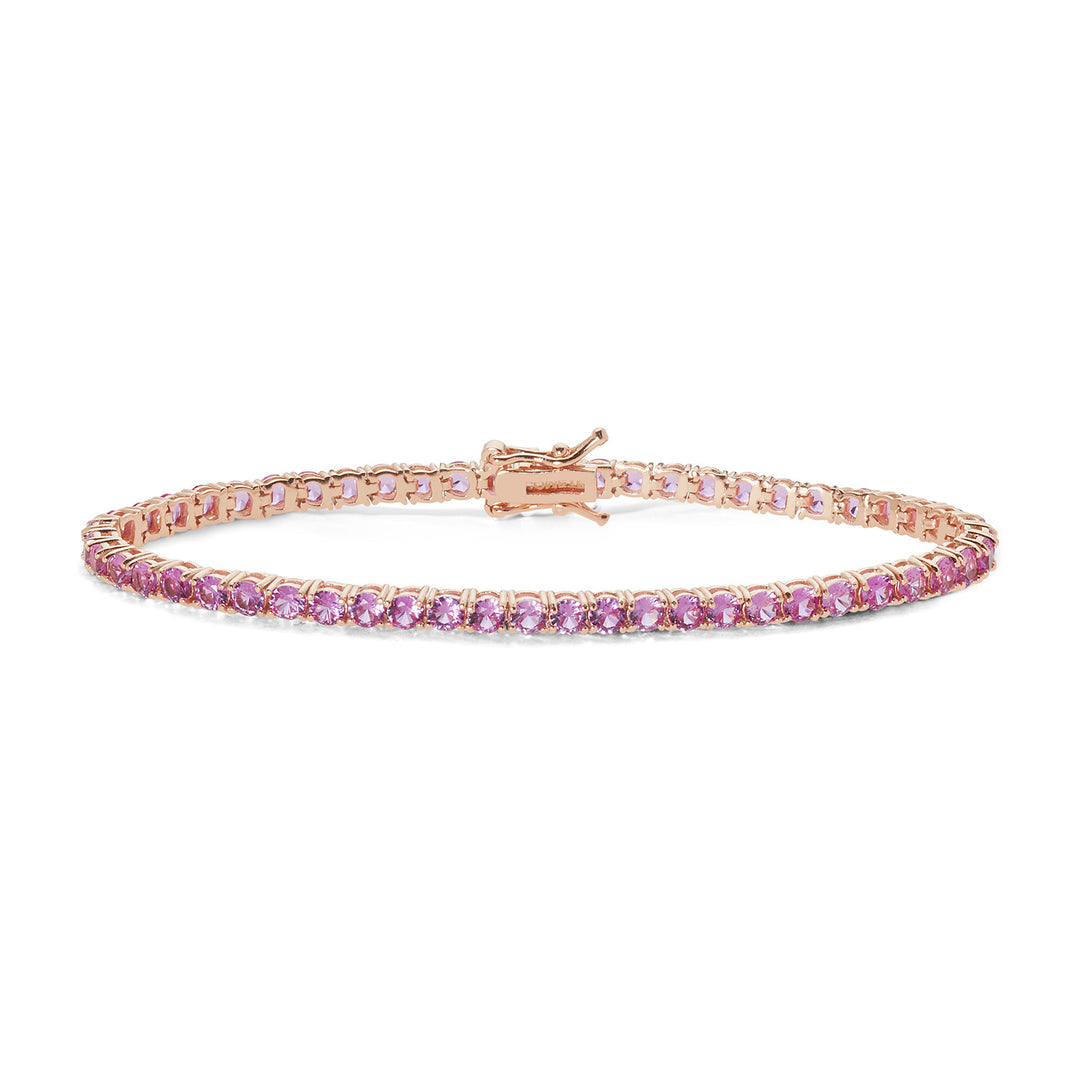 Comete Tennis in Argento rosè e zirconi Rosa BRA241M16