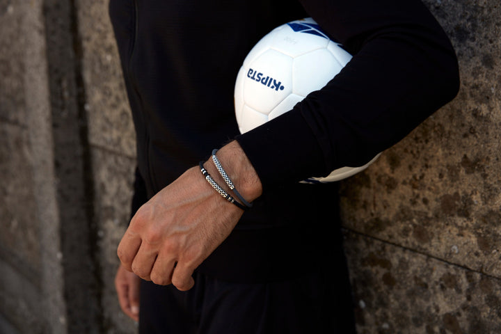 Comete Bracciale rete in Acciaio e gomma UBR622