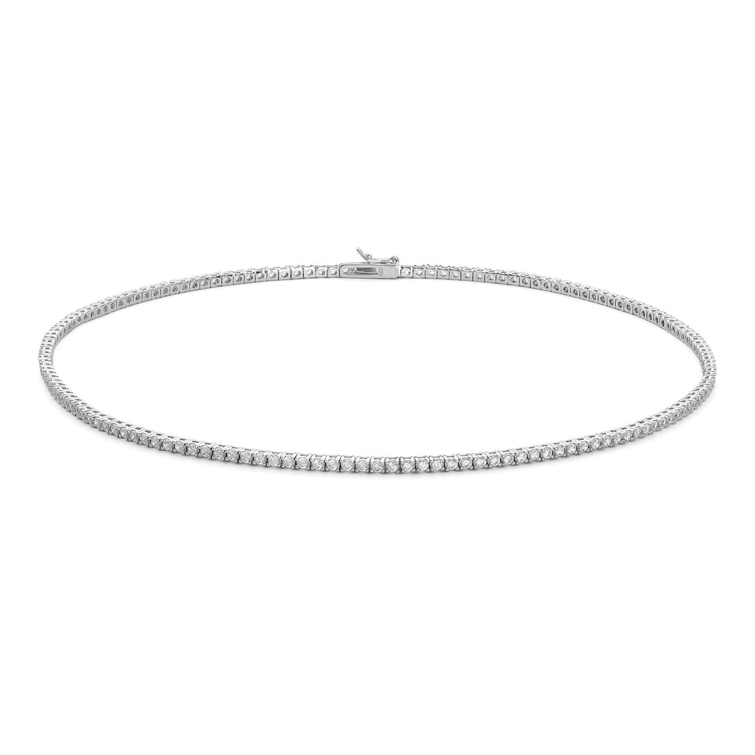Collar Comete Plata 925‰ en Plata 925‰ con Circonitas blancas GLA286M40