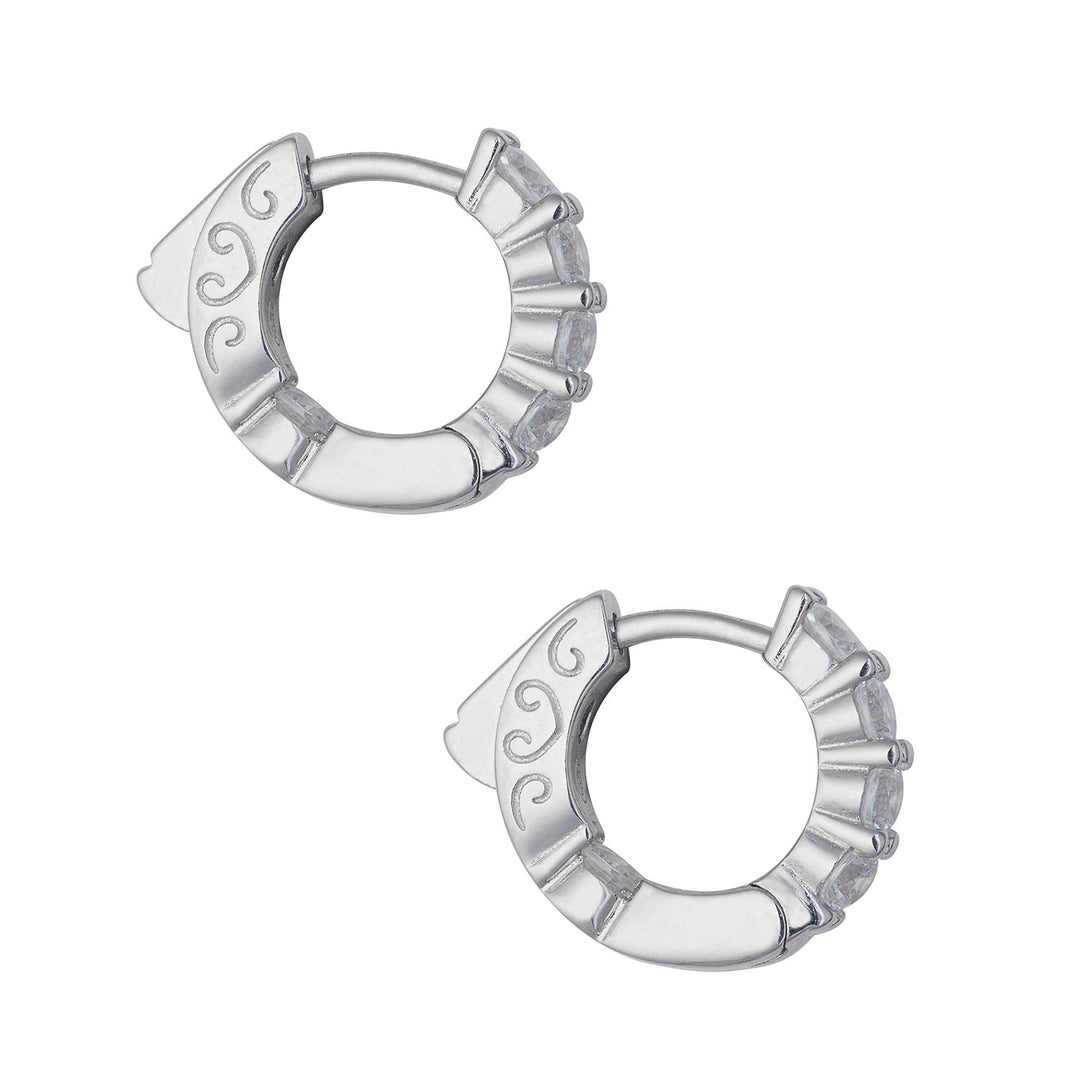 Comete Orecchini in Argento small e Zirconi bianchi ORA197