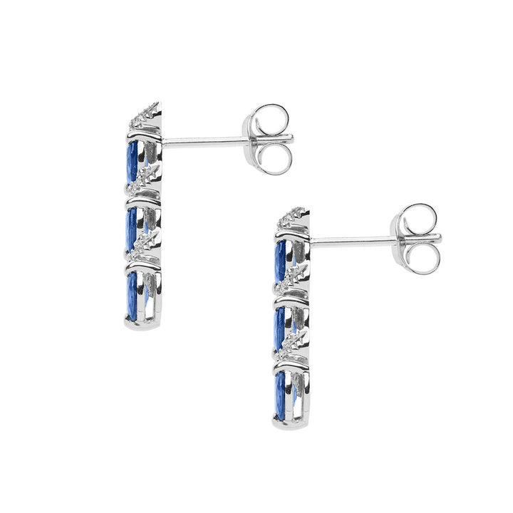 Comete Orecchini Trilogy con Zaffiri e Diamanti ORB1088