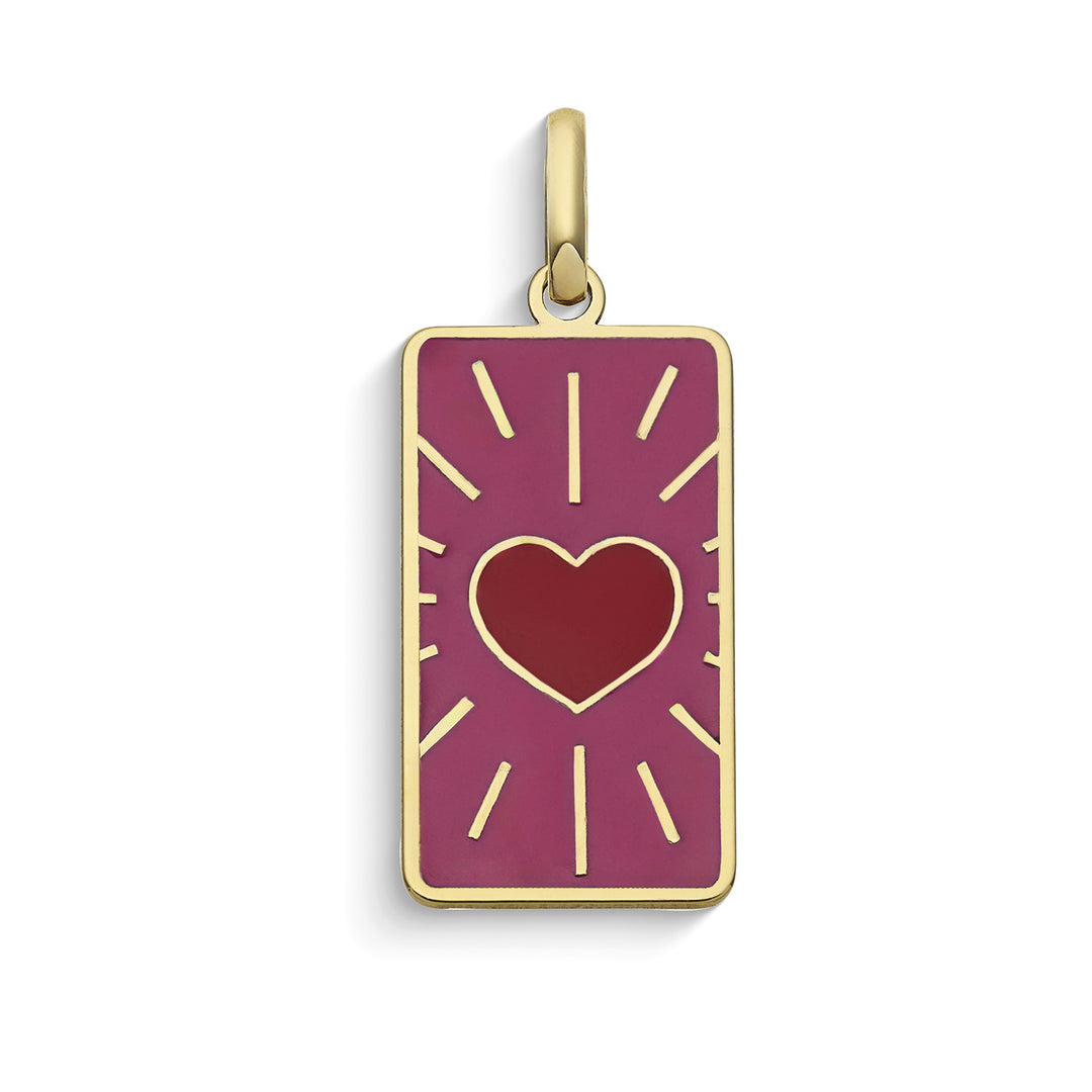 Comete Passion Pendant i 375‰ gult guld KCOB018
