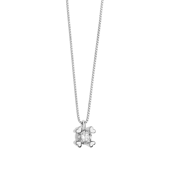 Comete Herz-Halsband aus Gold und Diamanten GLB1450