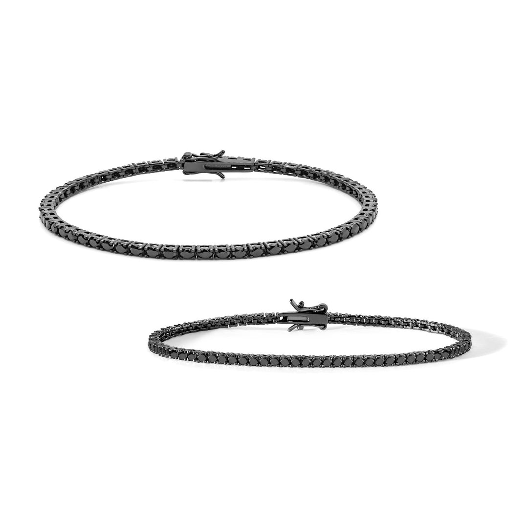 Comete 2 Tennis in Argento brunito 925‰ e zirconi neri UBR899M18992M18