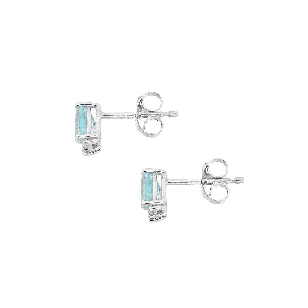 Comete øredobber i 750‰ gull, diamanter og Aquamarine drop ORQ280