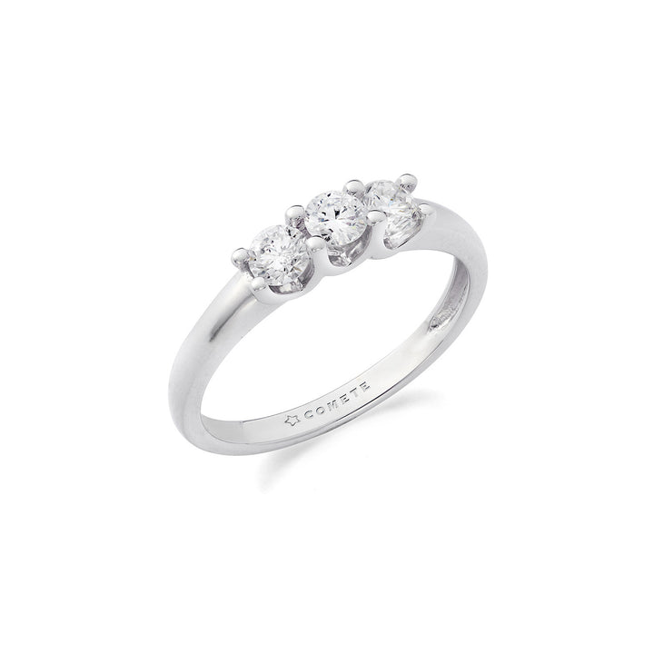 Comete Ring i 750‰ hvidguld og diamanter ANB2734