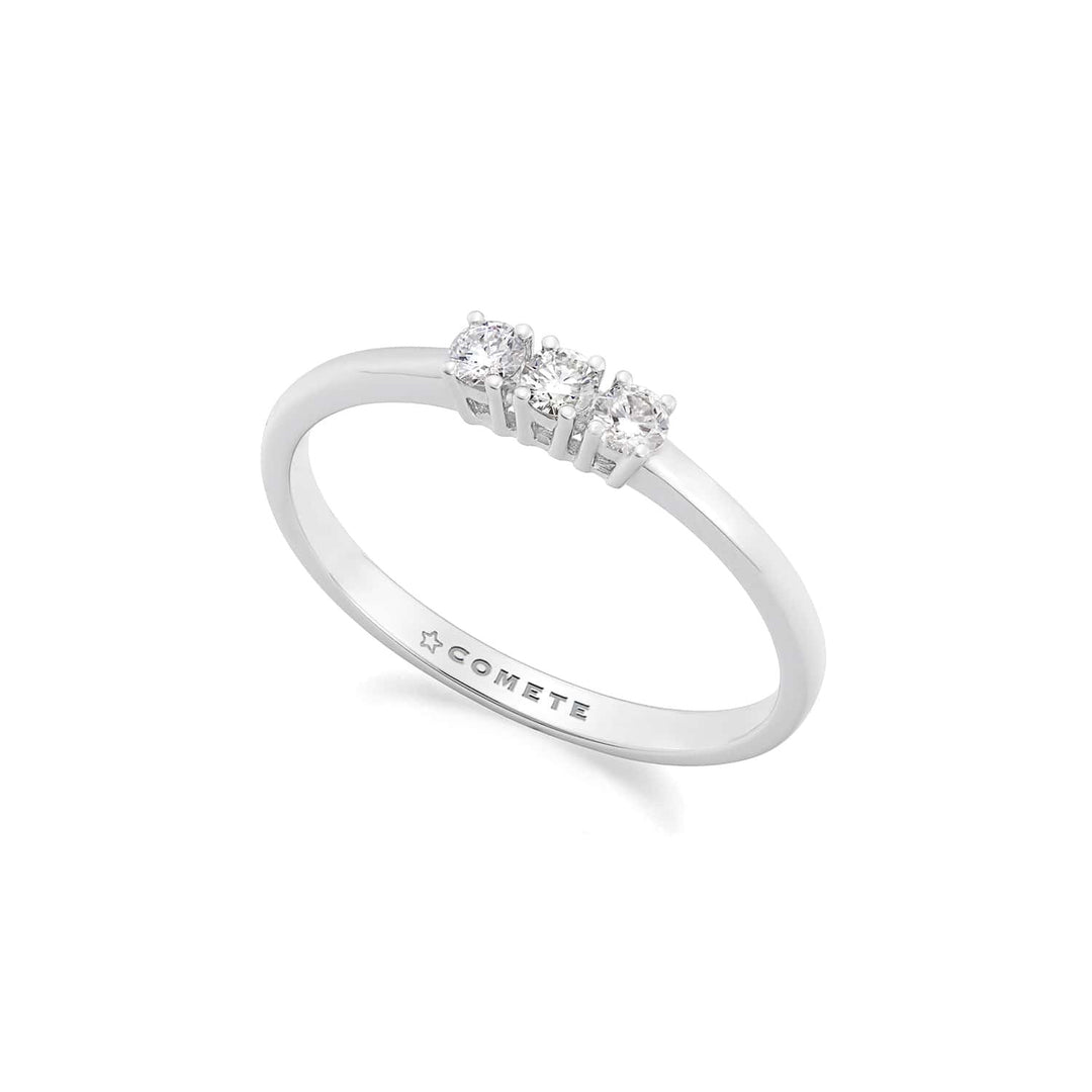 Comete Trilogy Ring i 750‰ hvidguld og diamanter ANB2754