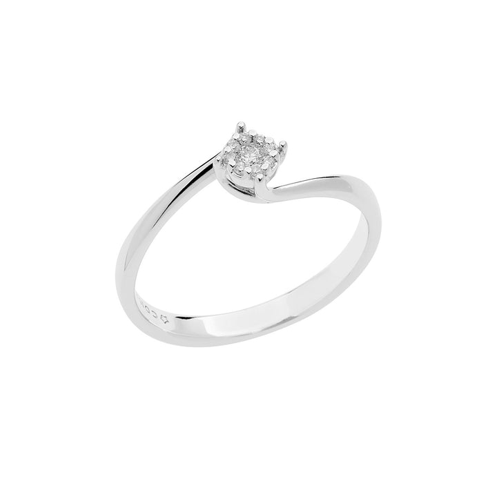Comete rosa guldring med diamanter ANB2645