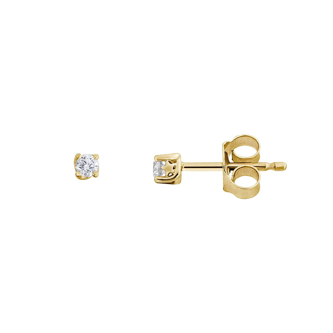 Comete øreringe i 750‰ gult guld med hvid diamant ORB1144G