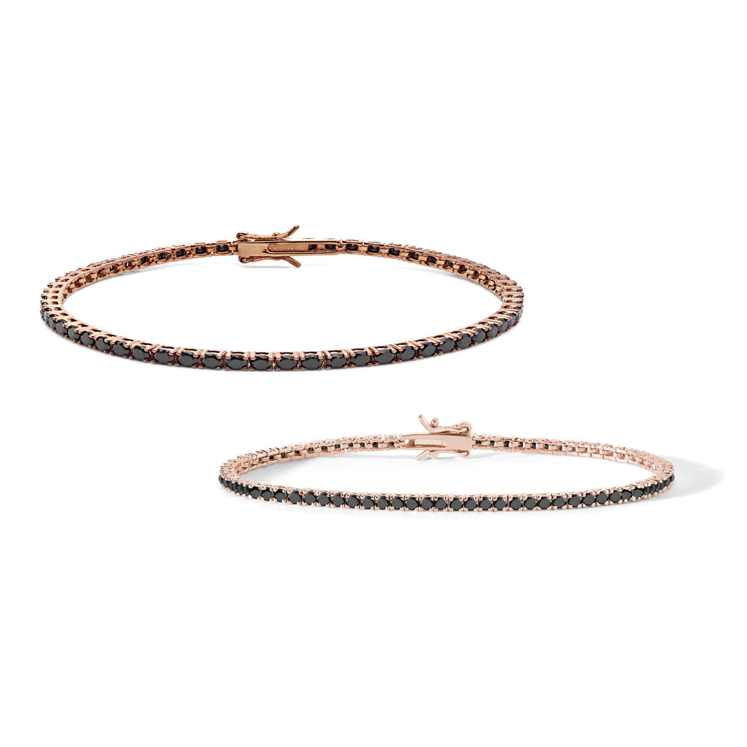 Comete 2 Tennis in Argento rosè 925‰ e zirconi neri UBR901M19991M20