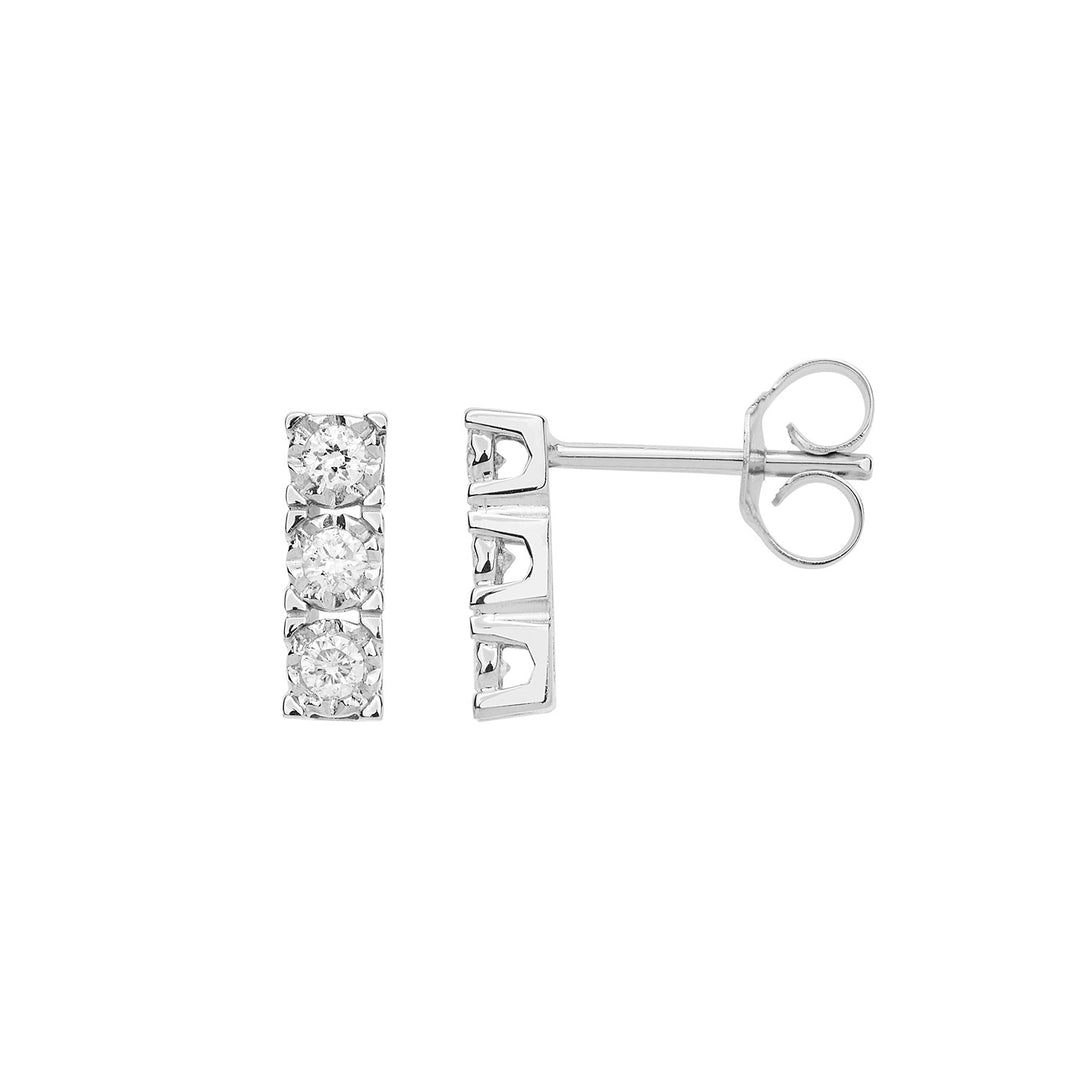Comete Orecchini Trilogy in Oro e Diamanti Bianchi ORB1082