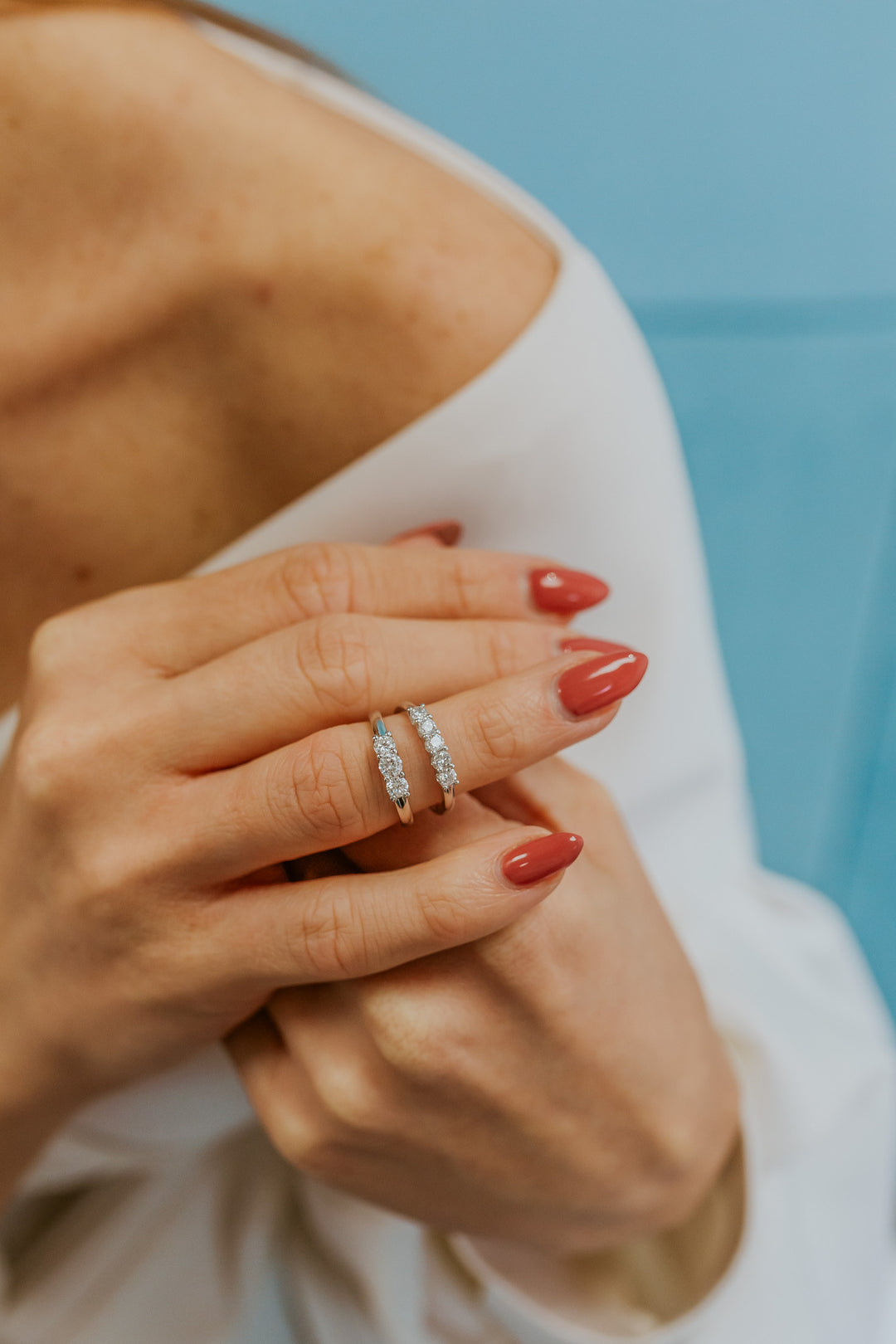 Comet Ring i 750‰ guld og diamanter ANB2733