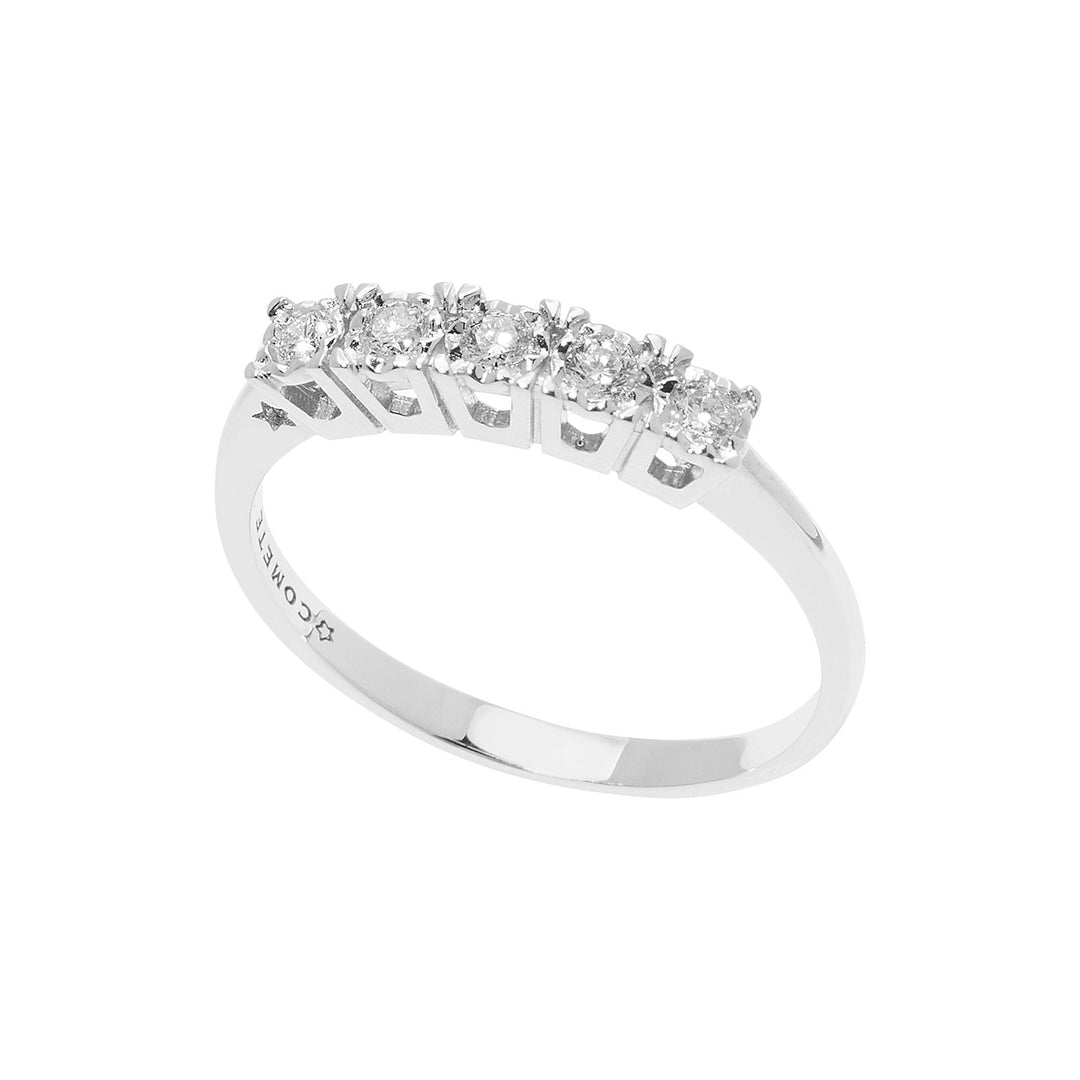 Comete Vigselring i vitguld med diamanter Moments ANB 2664