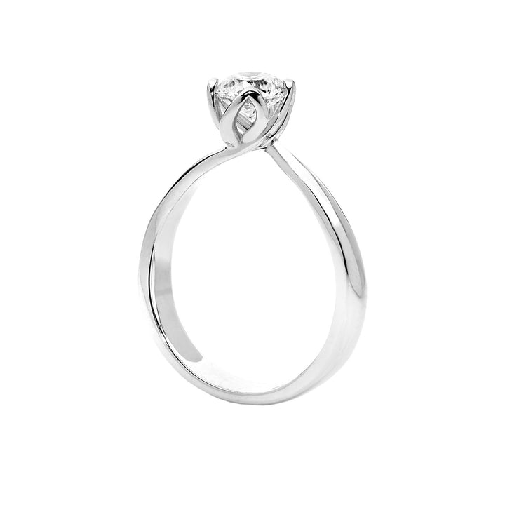 Komety Solitaire Petals ve zlatě a diamantu ANB2201