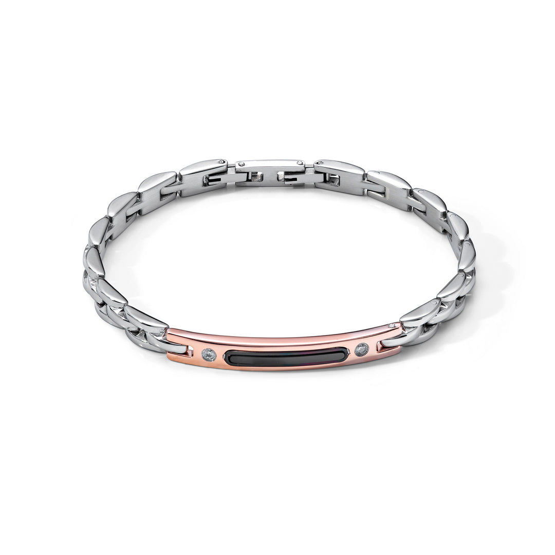 Comete armbånd i stål, PVD med zirkoner UBR1032