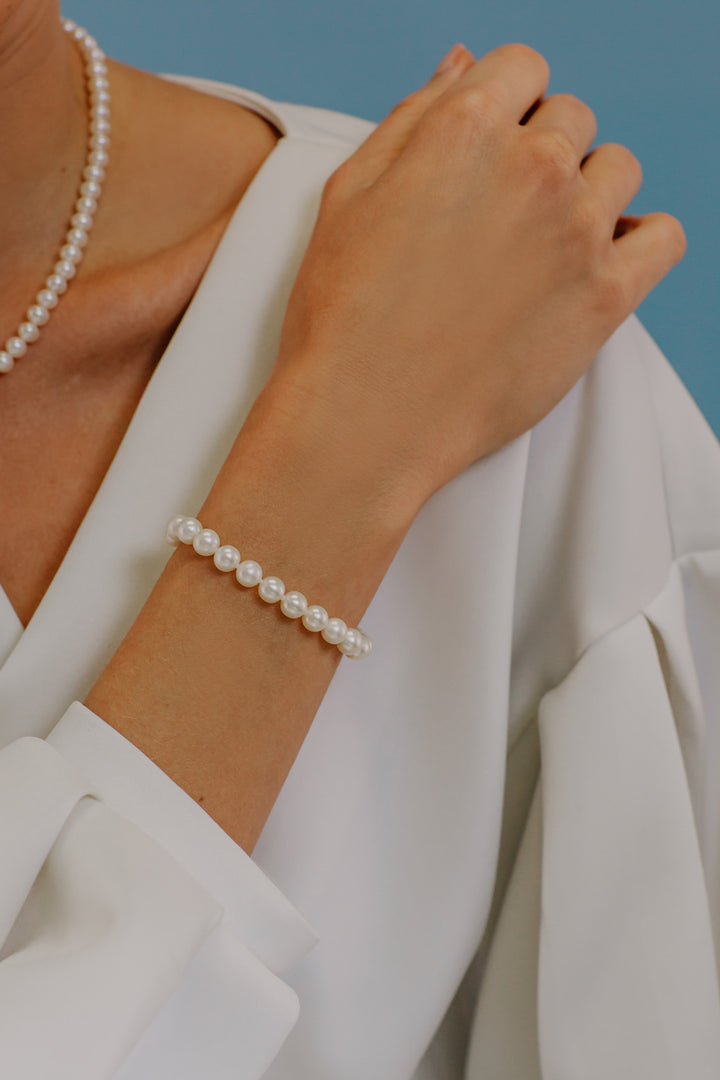 Comete Acquadolce Perlenstrang-Armband in Gold BRQ110AM