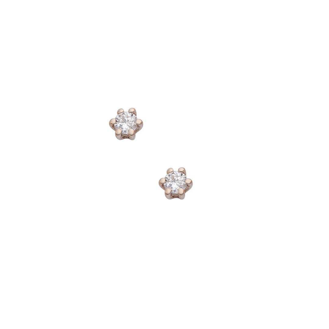 Comete Orecchini in Oro bianco e rosè 750‰ e Diamanti ORB1097