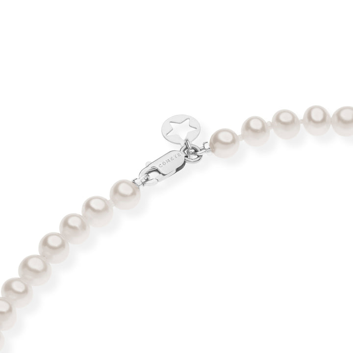 Comete Collana Filo Perle Acquadolce in Oro e Diamanti FWQ321