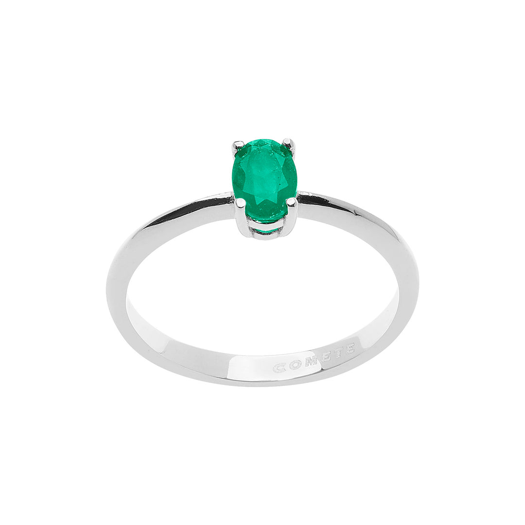 Comete Ring i Vitguld och Oval Emerald ANB2677S3