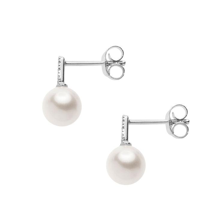 Comete Orecchini con Perla e Diamanti bianchi ORP760