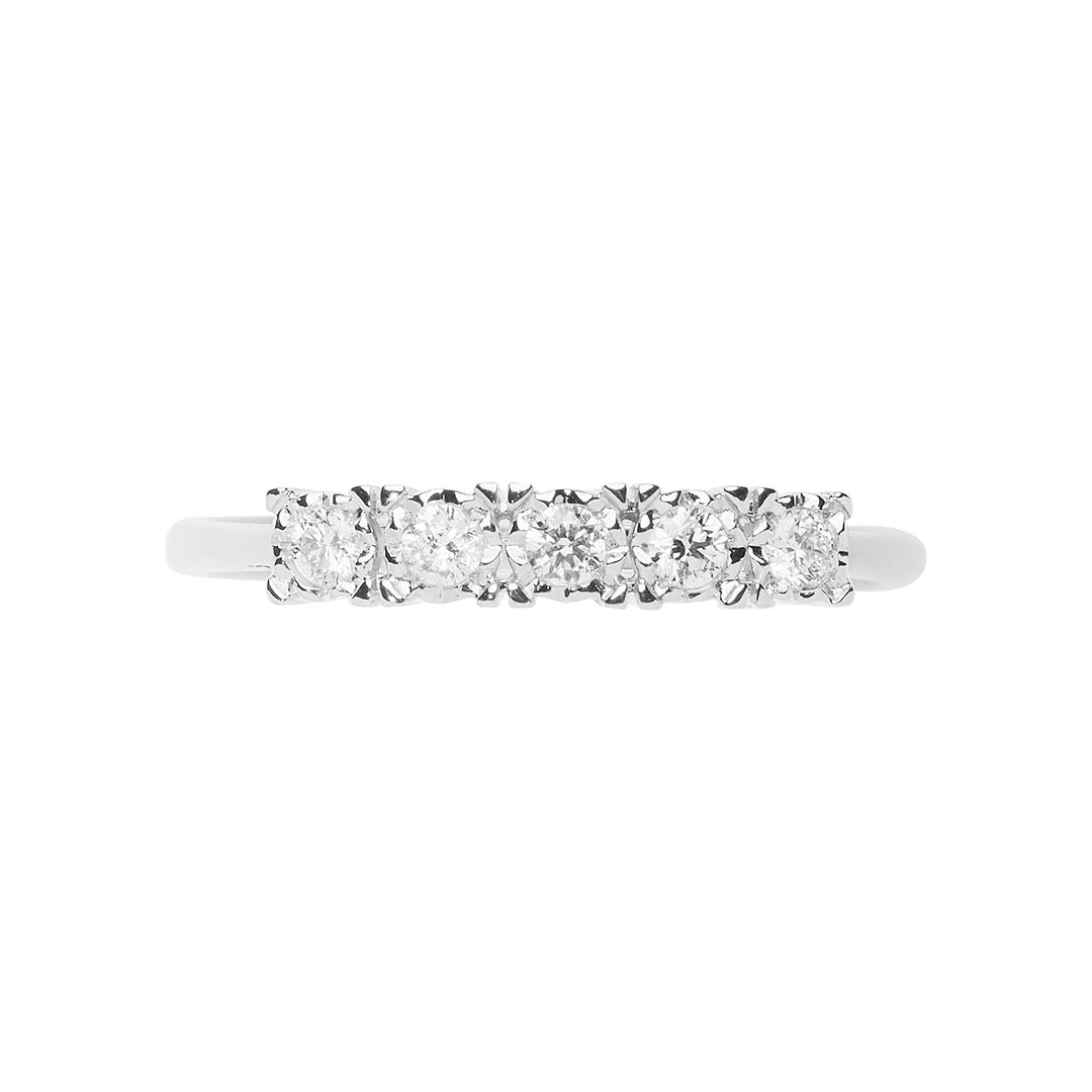 Comete Vigselring i vitguld med diamanter Moments ANB 2664