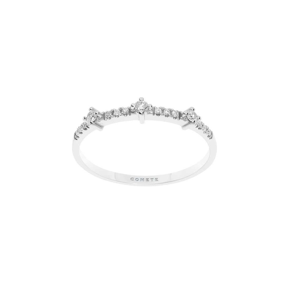 Comete Ring i hvidguld og diamanter ANB2475