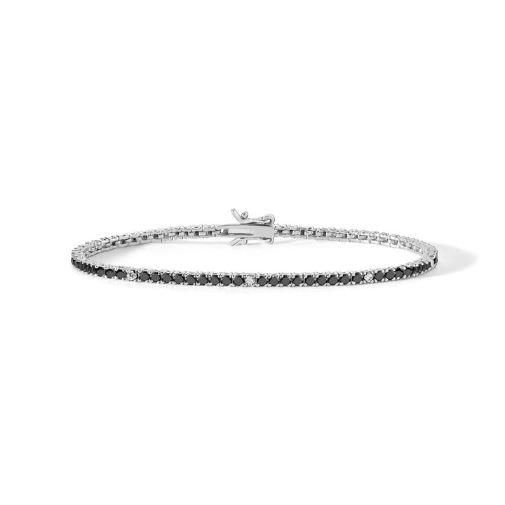 Comete Tennis em Prata 925‰ e zircões preto e branco UBR900