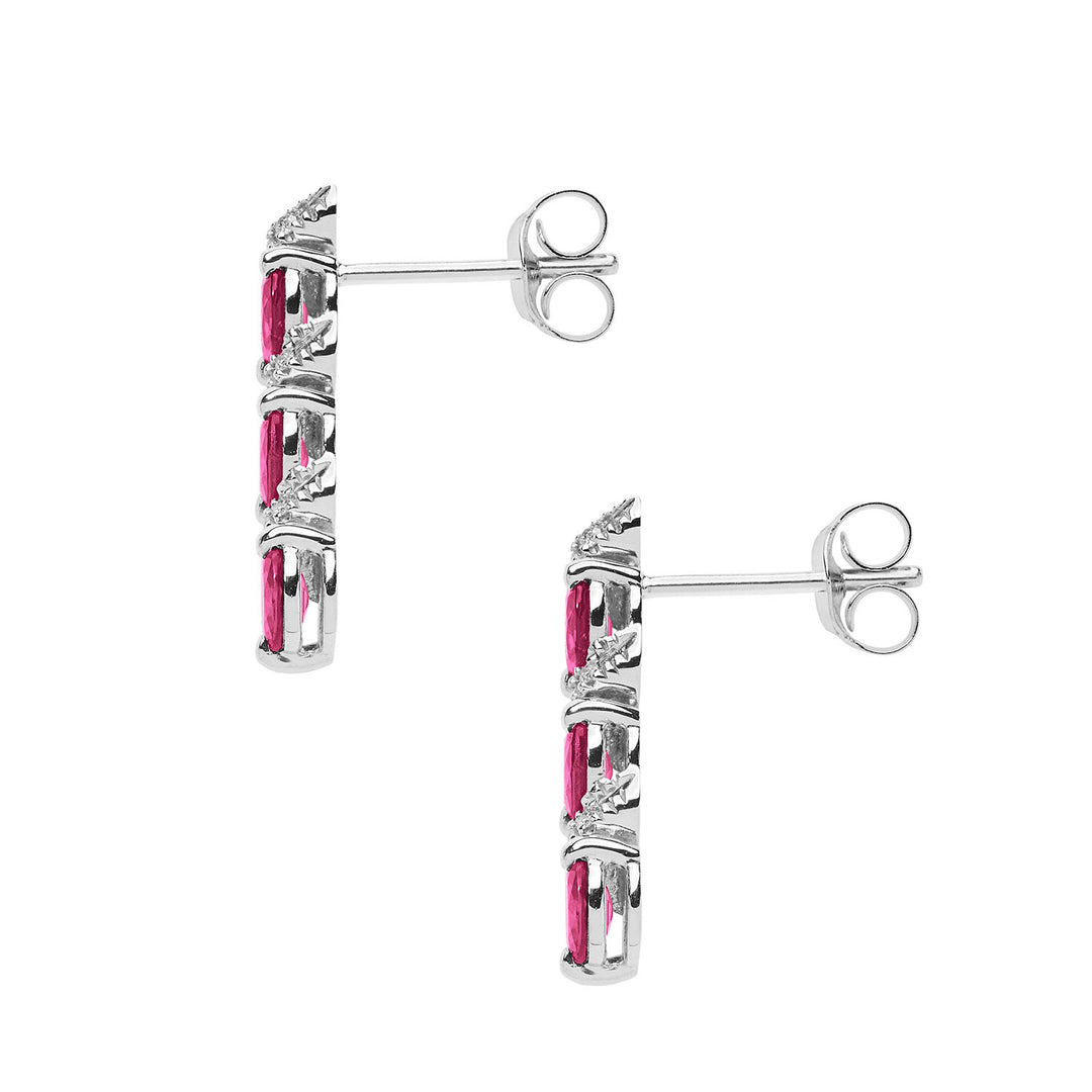 Comete Orecchini Trilogy con Rubini e Diamanti ORB1089