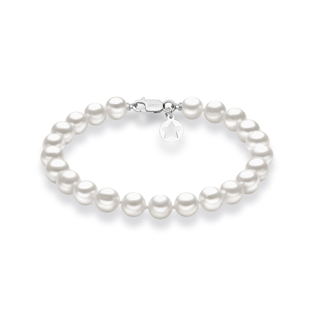 Comete Bracciale Filo Perle Acquadolce in Oro BRQ111