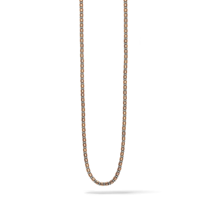 Comete Collana in Acciaio, pvd rosè ed Ematite UGL732