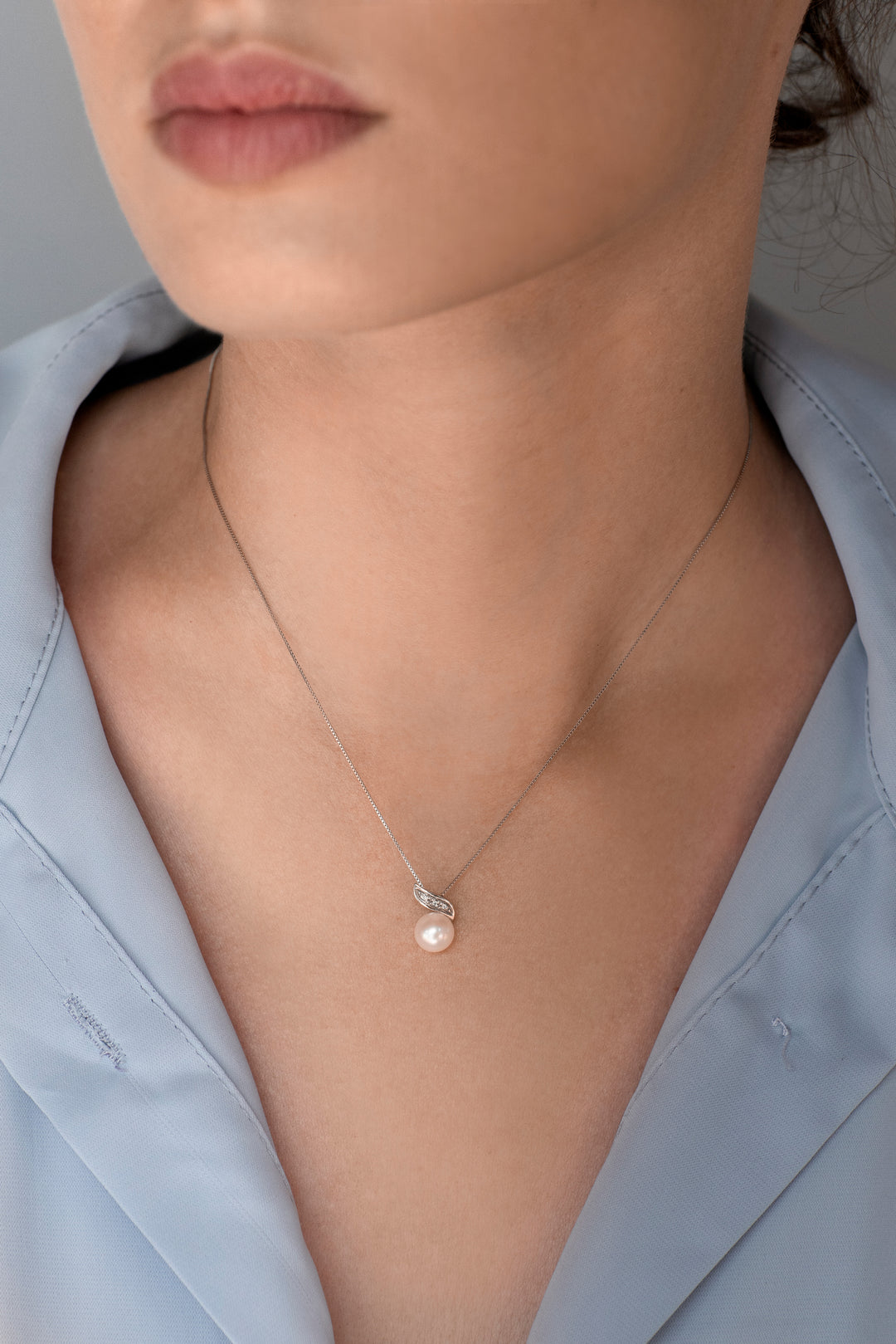 Comete Girocollo Perle in Oro e Diamanti GLP612