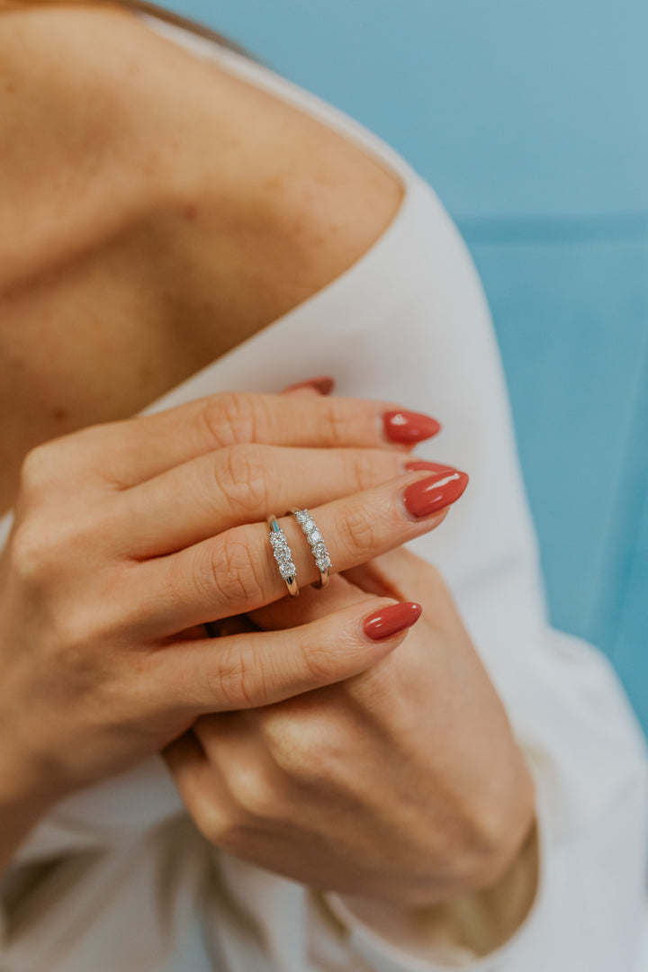 Comet Ring i 750‰ guld og diamanter ANB2732