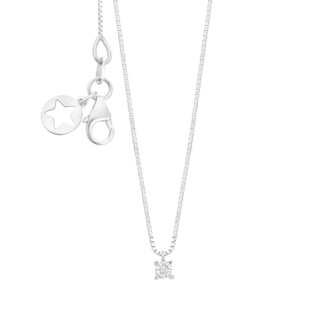 Comete Necklace in 375‰ white gold and white diamond KGLB1414