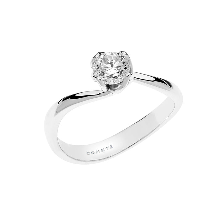 Komety Solitaire Petals ve zlatě a diamantu ANB2370