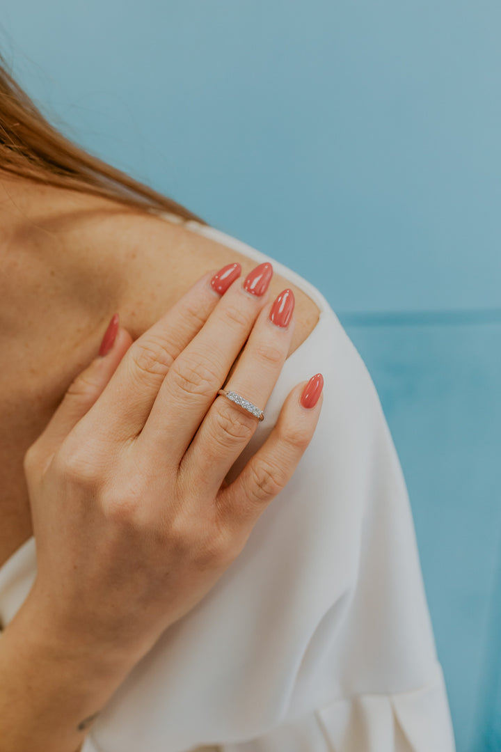 Comete Ring i 750‰ guld og diamanter ANB2730