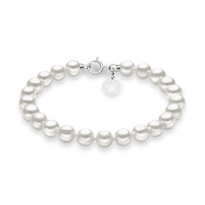 Comete Acquadolce Perlenstrang-Armband in Gold BRQ112AM