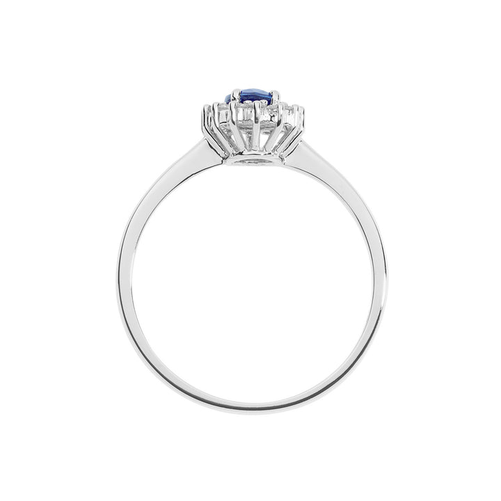 Comete Ring i guld, diamanter og oval smaragd ANB2571S3